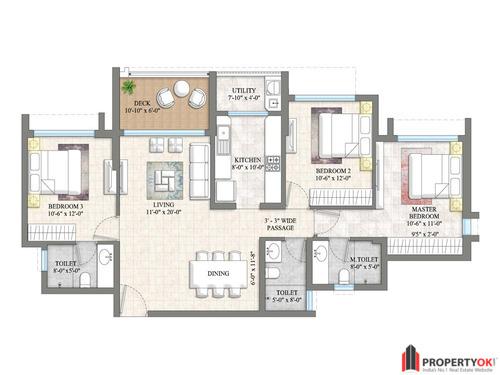 Lodha Riservo floor plan